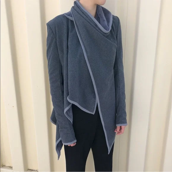 Lululemon Grey Presence Of Mind Wrap Sweater | 4 - Picture 2 of 8
